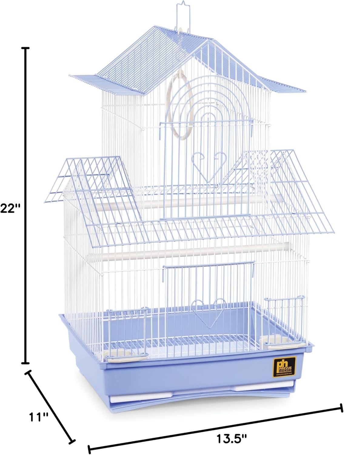 Prevue Hendryx SP1720-2 Shanghai Parakeet Cage, Blue and White - Happypetzone.online - Image 6