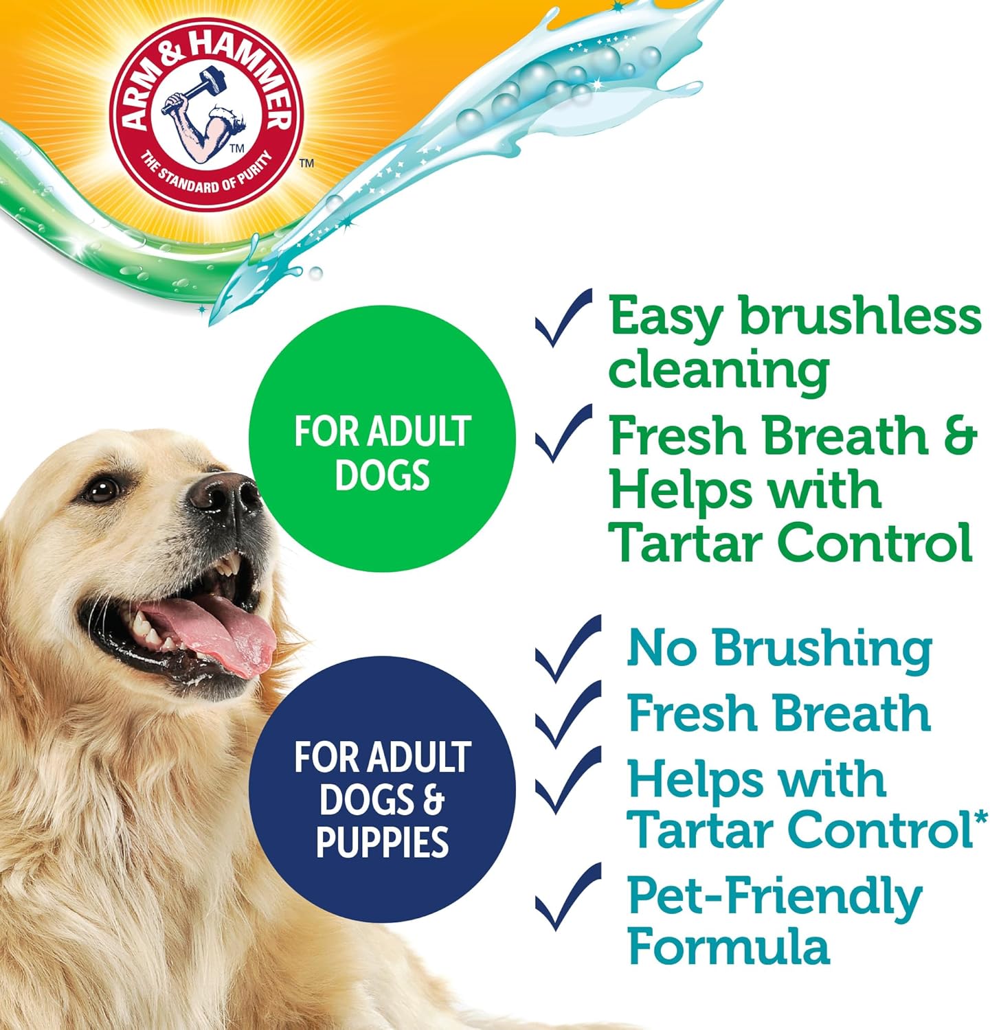 Arm & Hammer Complete Care Brushless Dental Kit for Dogs – Includes No-Brush Oral Gel + Dog Dental Spray, Fresh Breath, Tartar Control, Baking Soda Enhanced Dental Dog Supplies, 4 Fl Oz Each - Happypetzone.online - Image 7