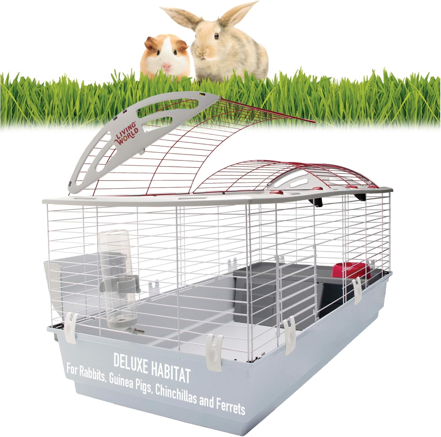 Living World - Deluxe Hybrid Habitat, X-Large - Rabbit, Guinea Pig, Chinchillas, and Small Animal Cage - Happypetzone.online - Image 2