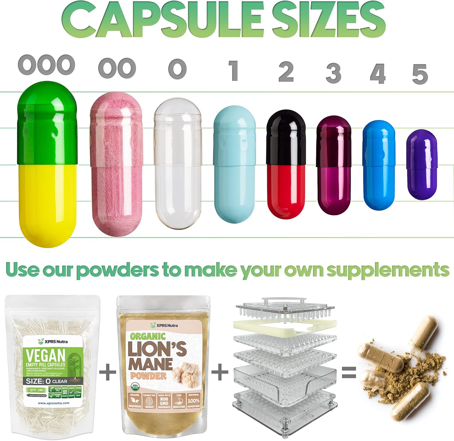 XPRS Nutra Size 3 Empty Capsules - 1000 Count Empty Gelatin Capsules - Pills DIY Capsule Filling - Clear Pure Bovine Pill Gel Cap Fillable for Do-It-Yourself Vitamins and Supplements - Happypetzone.online - Image 4