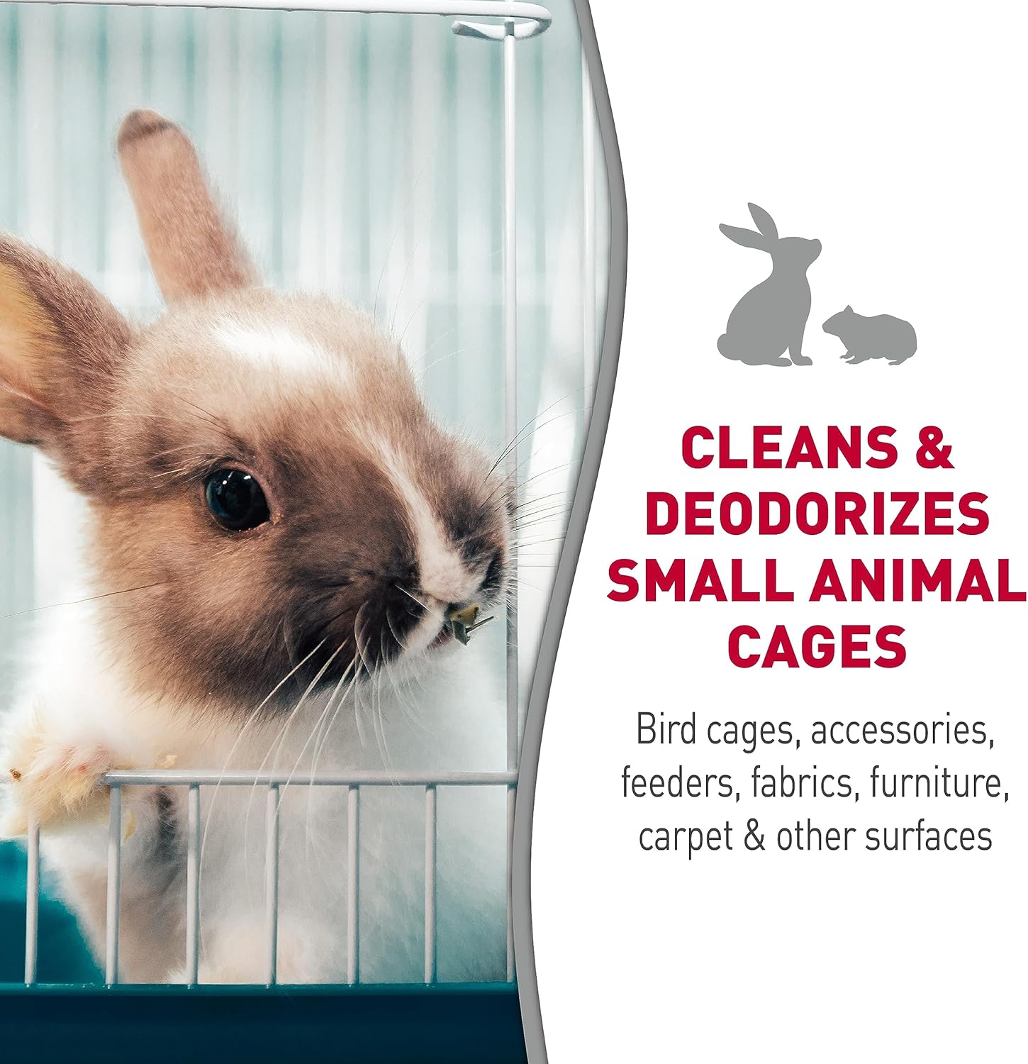 Nature’s Miracle Small Animal Cage and Surface Cleaner, Bio-Enzymatic Cleaning Formula, Destroy Tough Stains and Odors, 24 Ounces - Happypetzone.online - Image 3