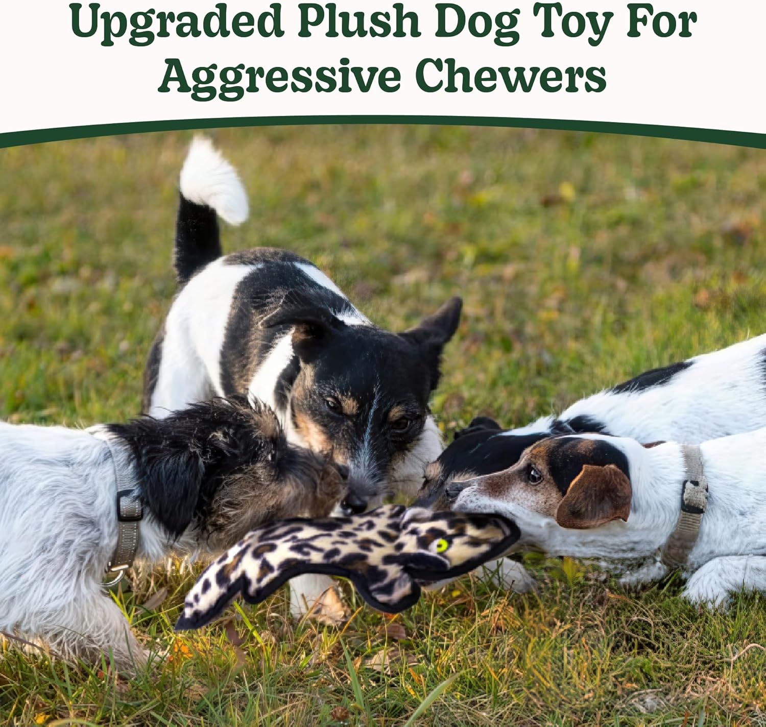SHARLOVY No Stuffing Dog Toys Crinkle Squeaky, Long Lasting Chews for Aggressive, Durable Plush Dog Puppy Chew Toys for Teething, with 6 Tough Layers for Small Medium Large Breed - Happypetzone.online - Image 2
