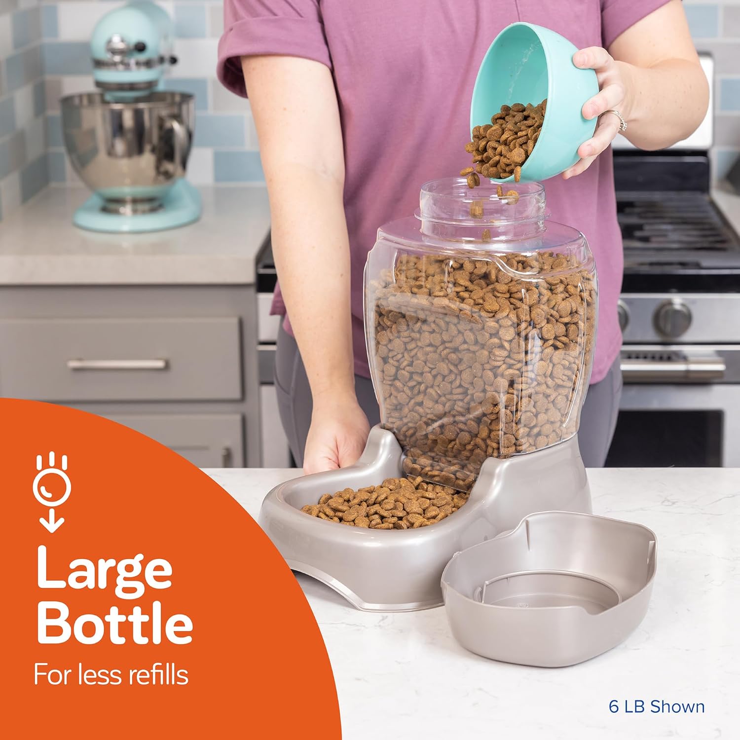 Petmate Pet Cafe Feeder Dog and Cat Feeder Pearlescent Colors 3 Sizes, Made in USA - Happypetzone.online - Image 6