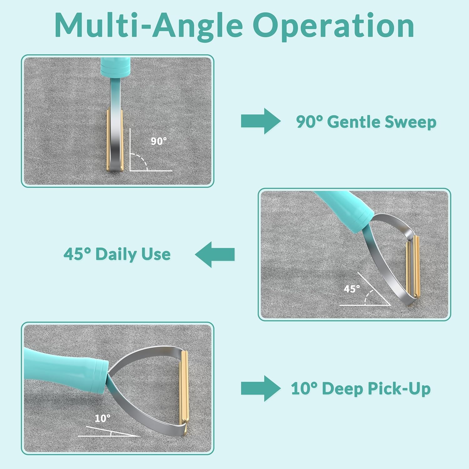 Deep Cleaner Pro Pet Hair Remover-Special Cat Hair Remover Multi Fabric Edge and Carpet Rake Scraper by LINTPLUS-Dog Hair Remover for Rugs,Couch & Pet Towers-Easy to Every Hair! - Happypetzone.online - Image 6