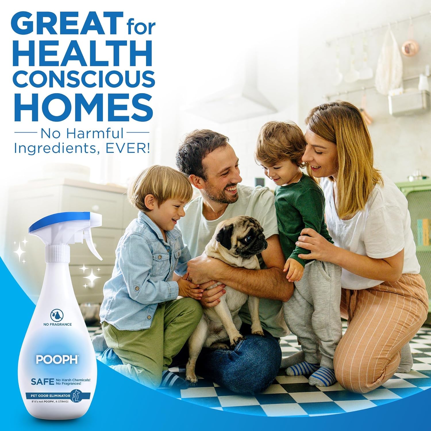 POOPH Pet Odor Eliminator Spray 32oz 2 Pack Fragrance Free Odor Remover for Dogs and Cats Urine Poop Pee Deodorizer for Carpet Furniture and Litter Box - Happypetzone.online - Image 4