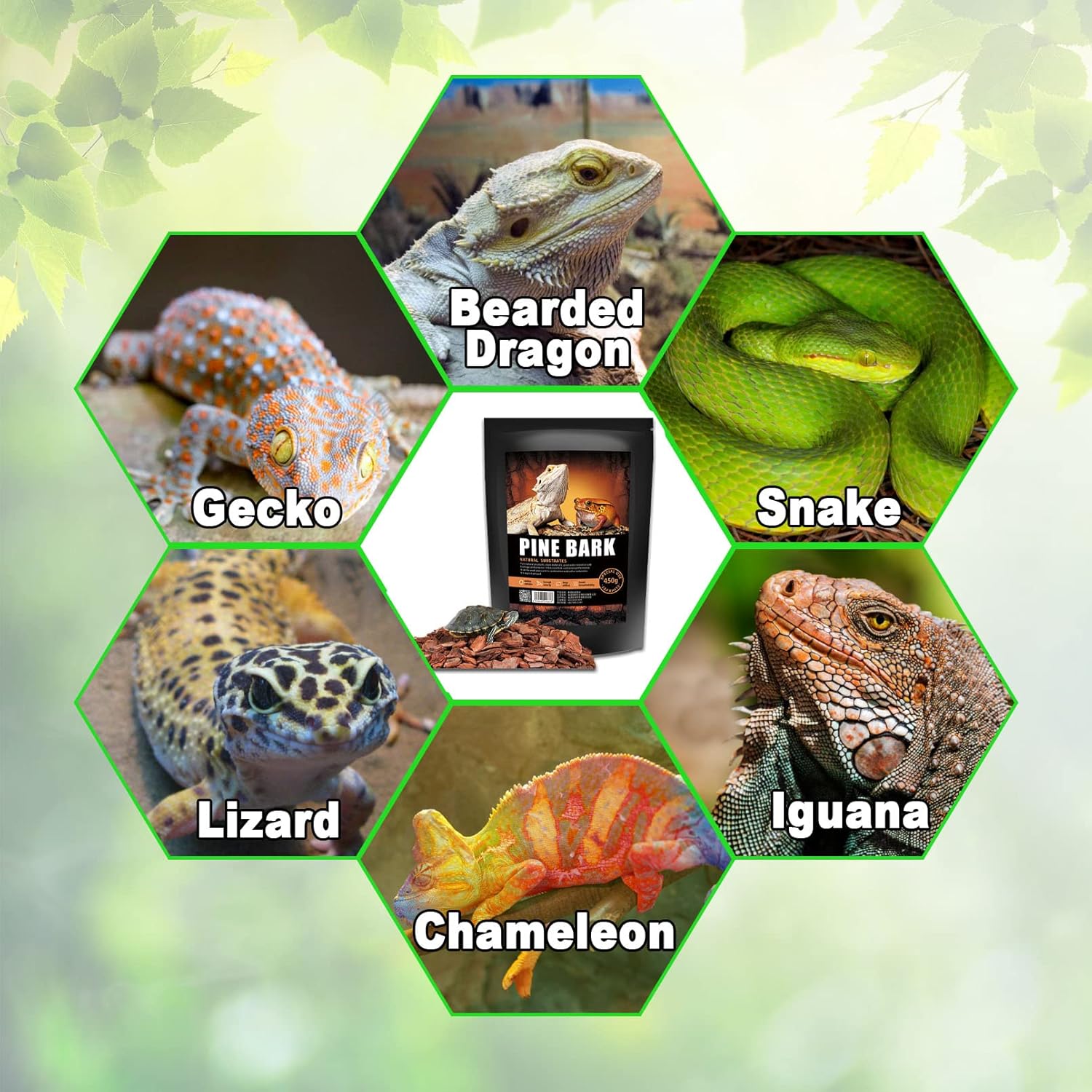 BNOSDM Reptile Cork Bark Substrate Bedding Tortoise Natural Cork Wood Chips Reptile Breeding Bedding Habitat Decor for Ball Python Lizard Snake Spiders Geckos Bearded Dragons Hermit Crabs (0.99LB) - Happypetzone.online - Image 6