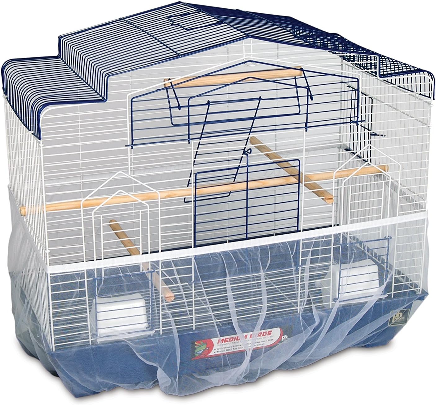 Prevue Pet Products 820W Mesh Bird Seed Catcher, White, Small/7" - Happypetzone.online - Image 2