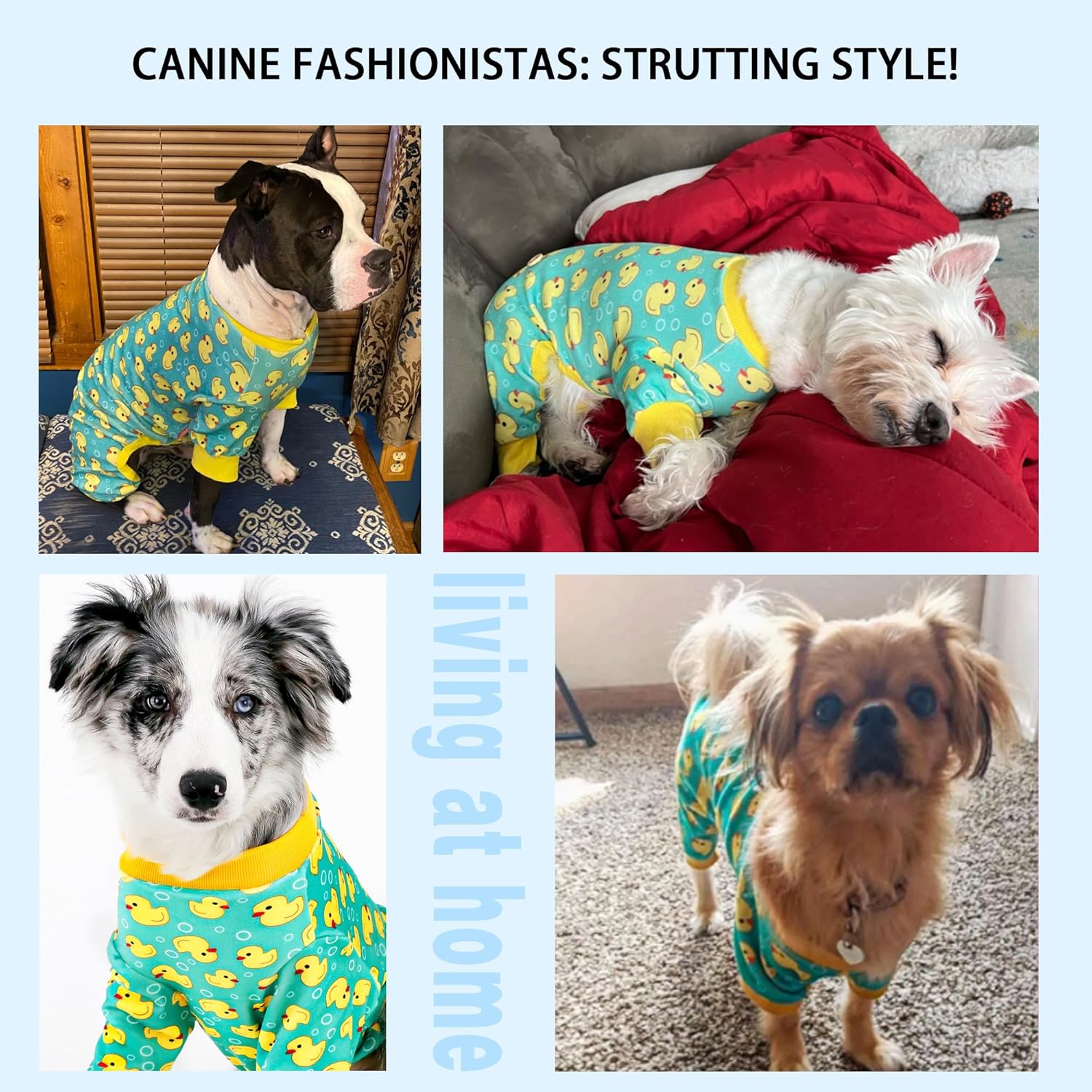 Paiaite Dog Pajamas Onesie: Comfortable Four-Legged Apparel for Small, Medium, & Large Dogs, Polyester Material for Comfort, Wrinkle Resistance, Moisture Wicking, and Stretchiness Yellow Duck S - Happypetzone.online - Image 4