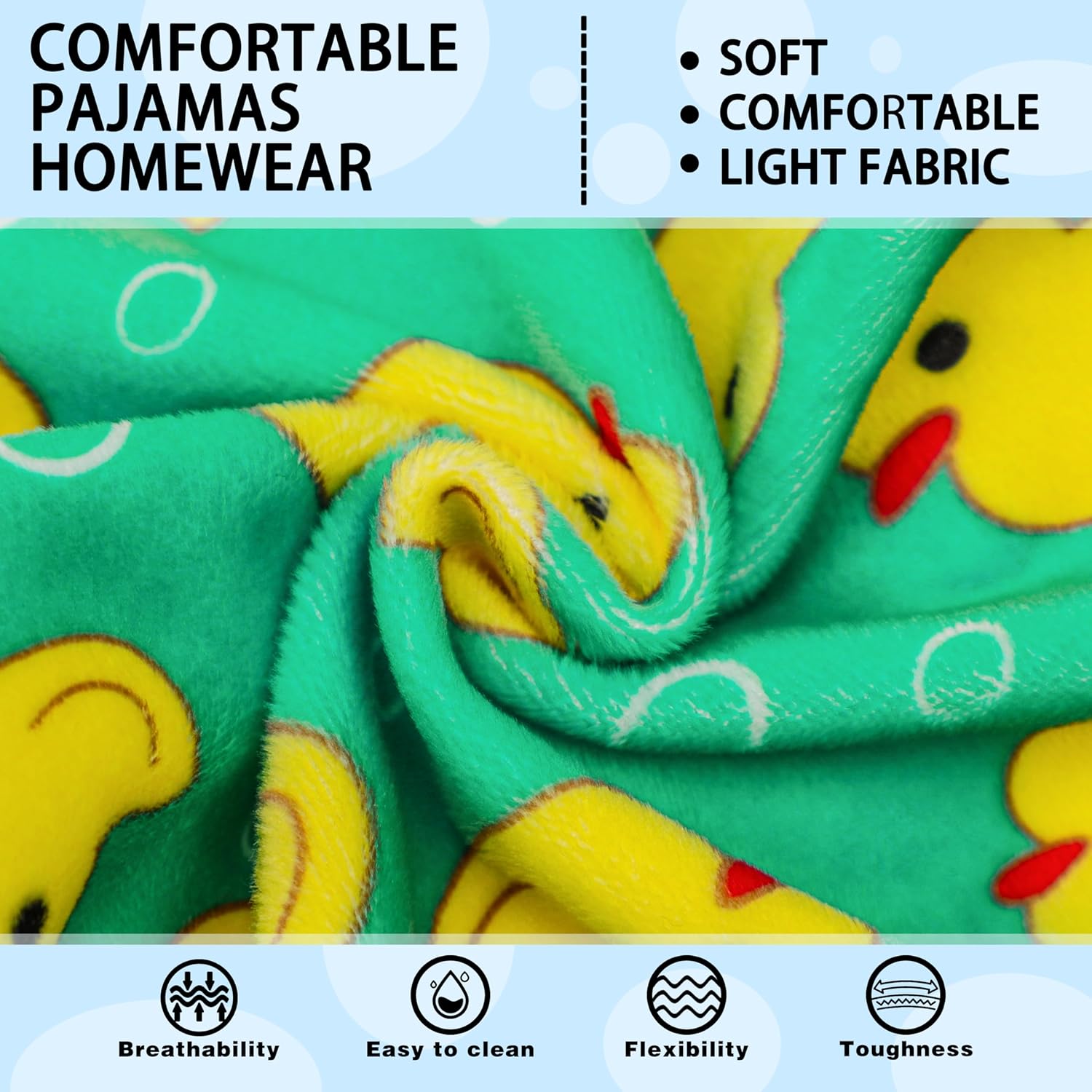 Paiaite Dog Pajamas Onesie: Comfortable Four-Legged Apparel for Small, Medium, & Large Dogs, Polyester Material for Comfort, Wrinkle Resistance, Moisture Wicking, and Stretchiness Yellow Duck S - Happypetzone.online - Image 3