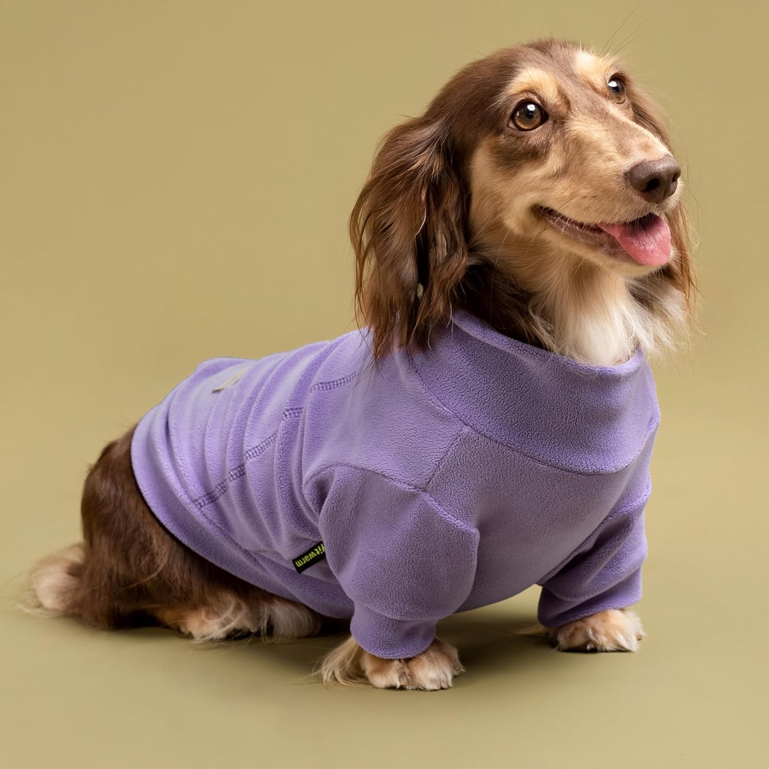 Fitwarm 3 Pack Classic Fleece Dog Sweater, Turtleneck Dog Sweatshirt, Dog Winter Clothes for Small Dogs Boy Girl, Pet Pullover Jumper, Cat Apparel, Purple, MediumPurple, Dark Red, Medium - Happypetzone.online - Image 3