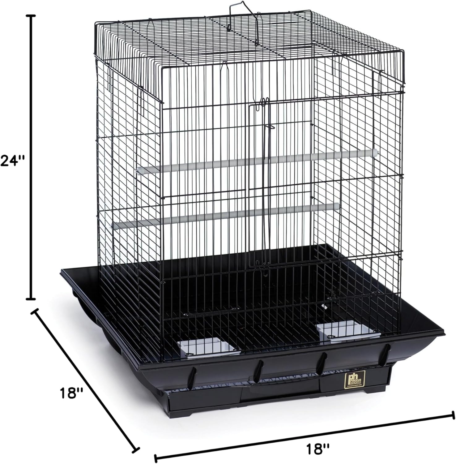 Prevue Hendryx SP850B/B Clean Life Cockatiel Cage, Black, 1/2" - Happypetzone.online - Image 2