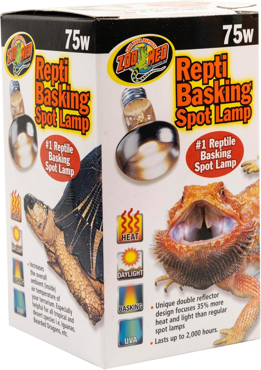 Zoo Med Basking Spot Lamp 75 Watts, 2 Pack - Happypetzone.online - Image 2