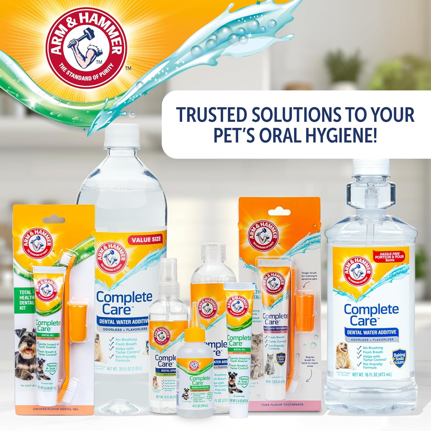Arm & Hammer Complete Care Brushless Dental Kit for Dogs – Includes No-Brush Oral Gel + Dog Dental Spray, Fresh Breath, Tartar Control, Baking Soda Enhanced Dental Dog Supplies, 4 Fl Oz Each - Happypetzone.online - Image 13