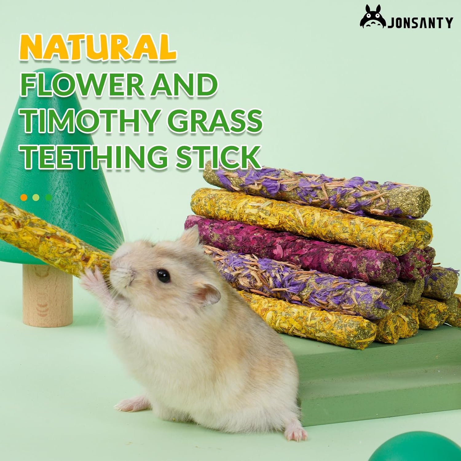 50-60 PCS Natural Rabbit Chew Toys, Treats, Timothy Sticks, Apple Sticks, Sweet Bamboo for Guinea Pig, Hamster, Chinchilla, Rat, Small Animals - Happypetzone.online - Image 4