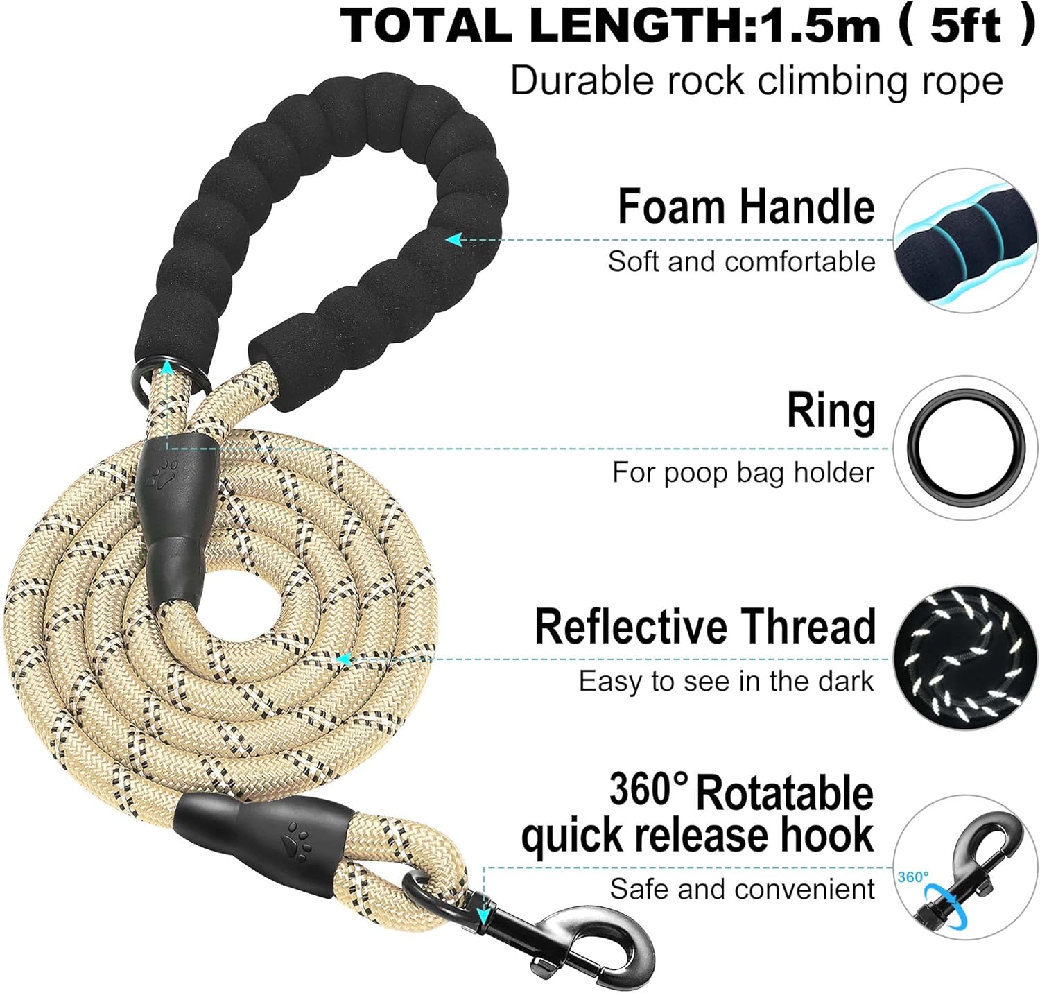 haapaw Dog Harness with Leash Set, No Pull Adjustable Reflective Step-in Puppy Harness with Thickened Padded Vest for Extra-Small/Small Medium Dogs - Happypetzone.online - Image 3