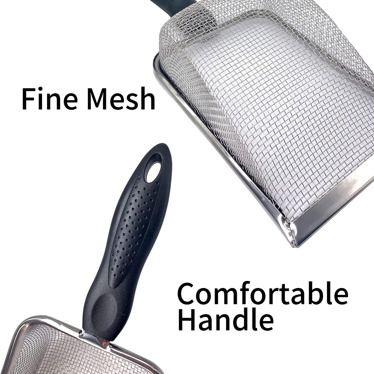 Falltail Stainless Steel Reptile Sand Substrate Scoop Shovel Sifter Fine Mesh Metal Reptile Litter Cleaner Scooper for Sand Bedding - Happypetzone.online - Image 3
