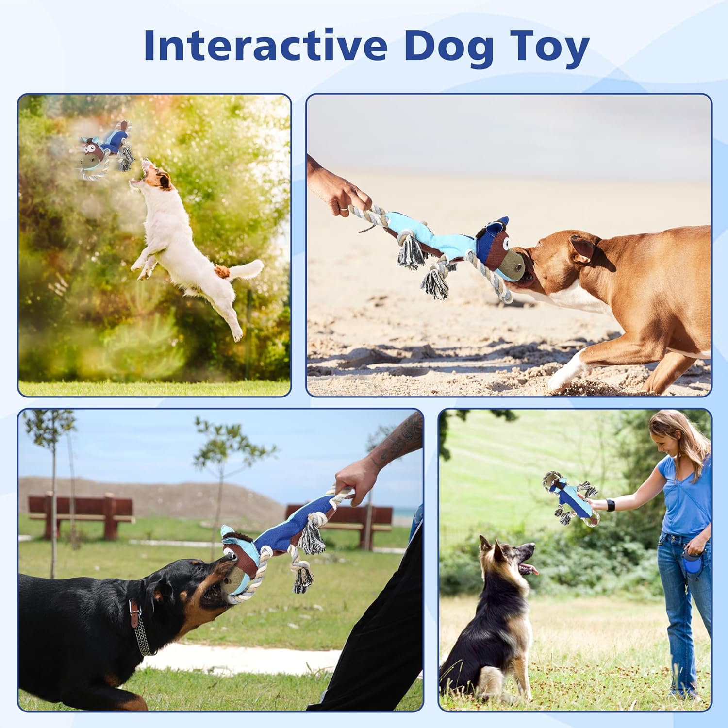 IOKHEIRA Dog Toys for Aggressive Chewers,Tough Indestructible Dog Toys,Squeaky Toys for Large Dogs,Durable Dog Chew Toys (Navy Blue) - Happypetzone.online - Image 7