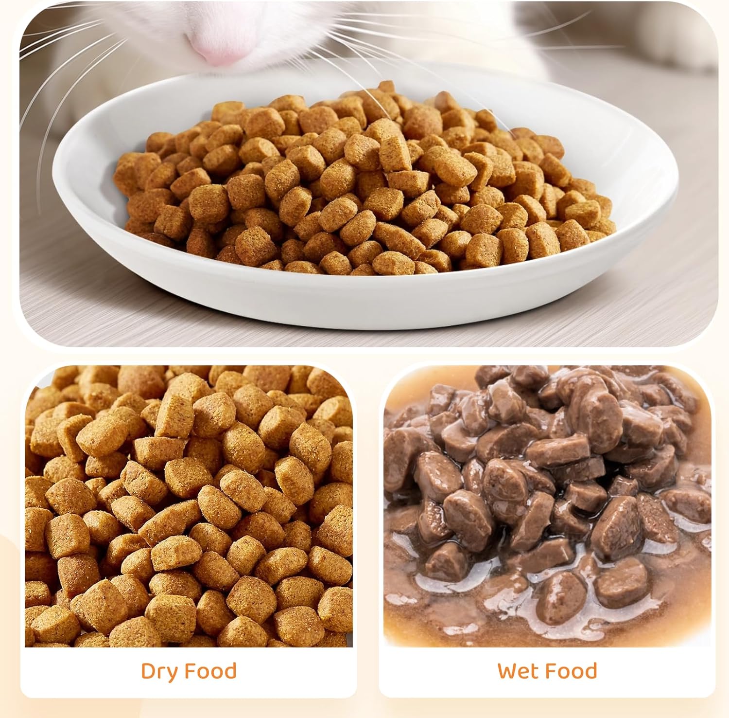 Ceramic Cat Food Plates: Cat Wet Food Bowls/Whisker Fatigue Cat Dishes & Shallow Bowls for Kittens and Small Animals - Happypetzone.online - Image 7