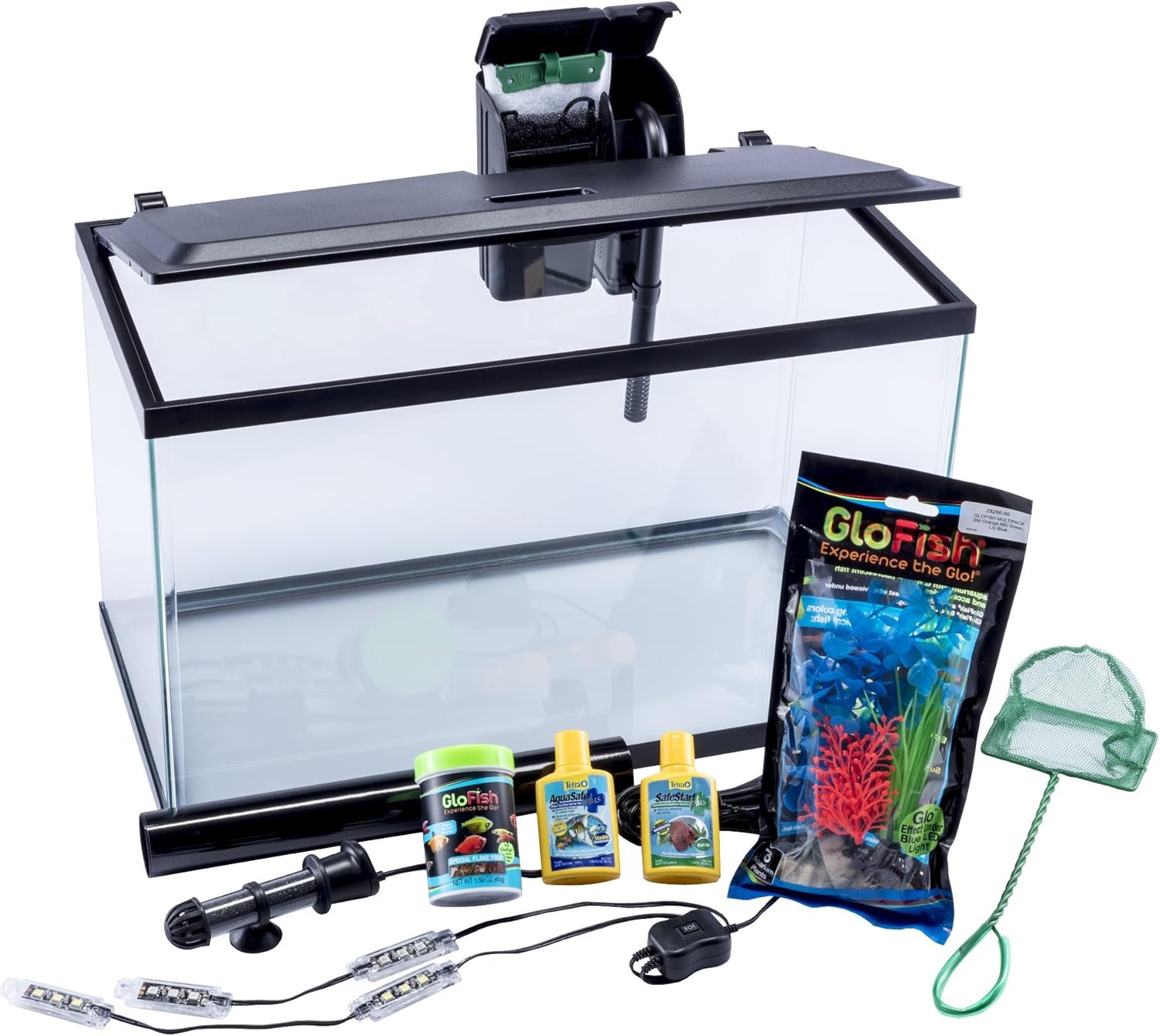 Glofish 10 Gallon Aquarium Fish Tank Kits, Includes LED Lighting and Décor (Amazon Exclusive) - Happypetzone.online - Image 3