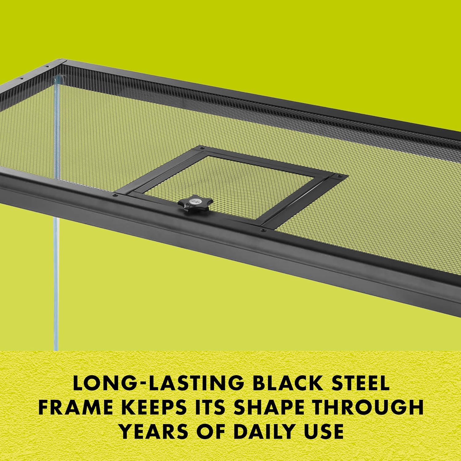 Zilla Pet Reptile Terrarium Fresh Air Screen Cover with Hinged Door 20" x 10" - Happypetzone.online - Image 6