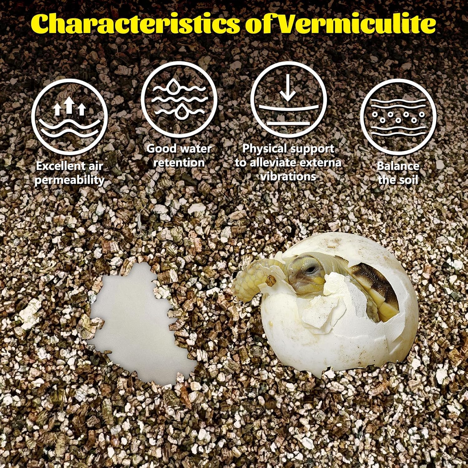 Hamiledyi Vermiculite for Incubating Reptile Eggs Terrarium Bedding Snake Habitat Substrate Reptile Bedding for Tortoise, Gecko, Ball Python, Salamander, Snake, Horned Frog(2Pack,0.87gal) - Happypetzone.online - Image 4