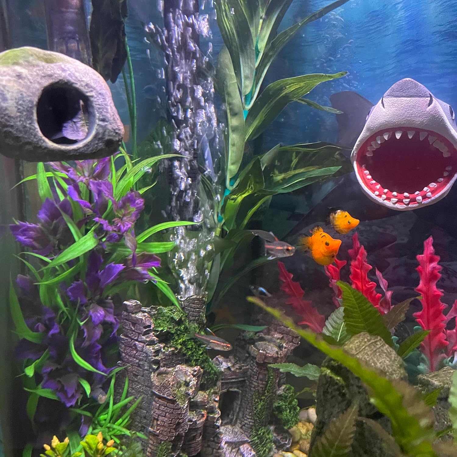 Aquarium Decor Magnetic Rock Cave Ornament – Wall-Mounted Fish Tank Accessory - Happypetzone.online - Image 8