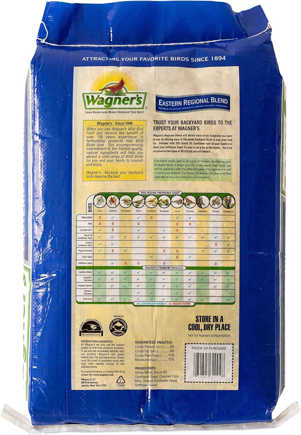 Wagner's 62004 Eastern Regional Wild Bird Food, 20-Pound Bag - Happypetzone.online - Image 2