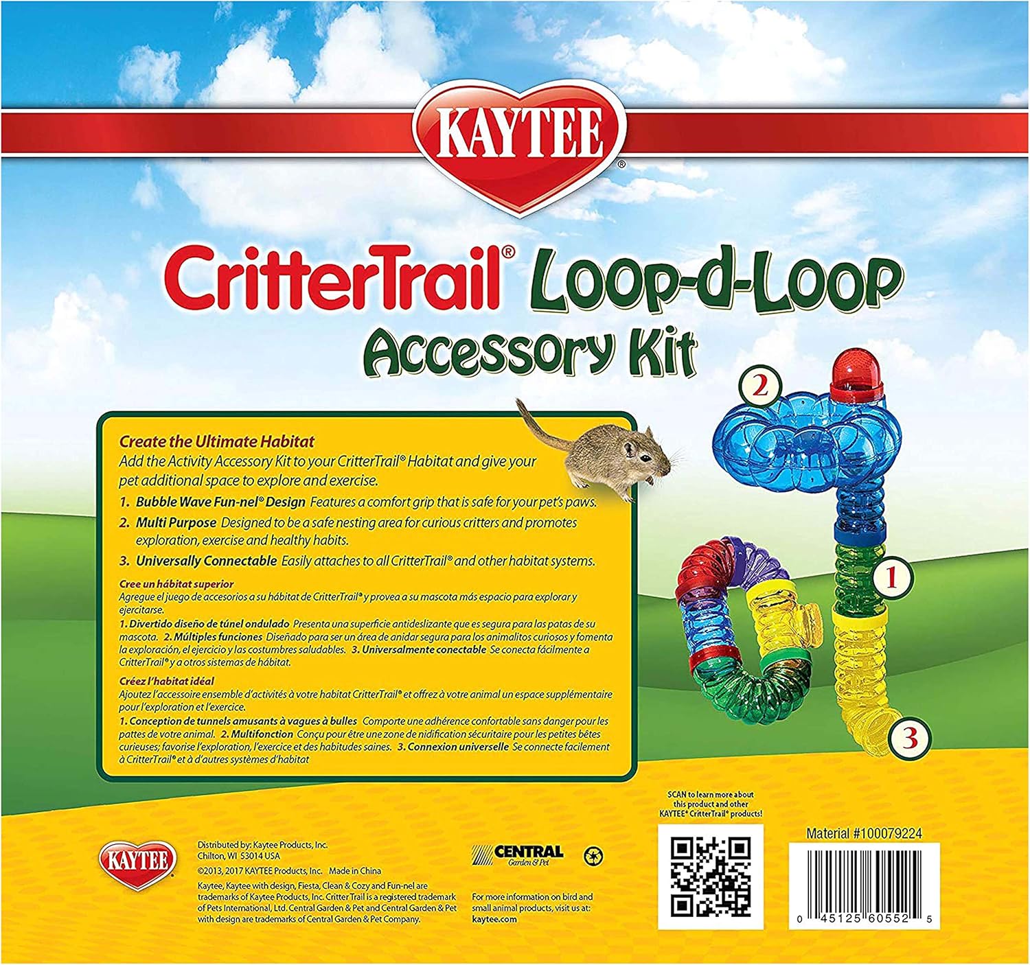 Kaytee CritterTrail Fun-nel Loop-D-Loop Accessory Kit Small Animal Habitat Tubes (2 Inch Diameter Tubes) - Happypetzone.online - Image 7