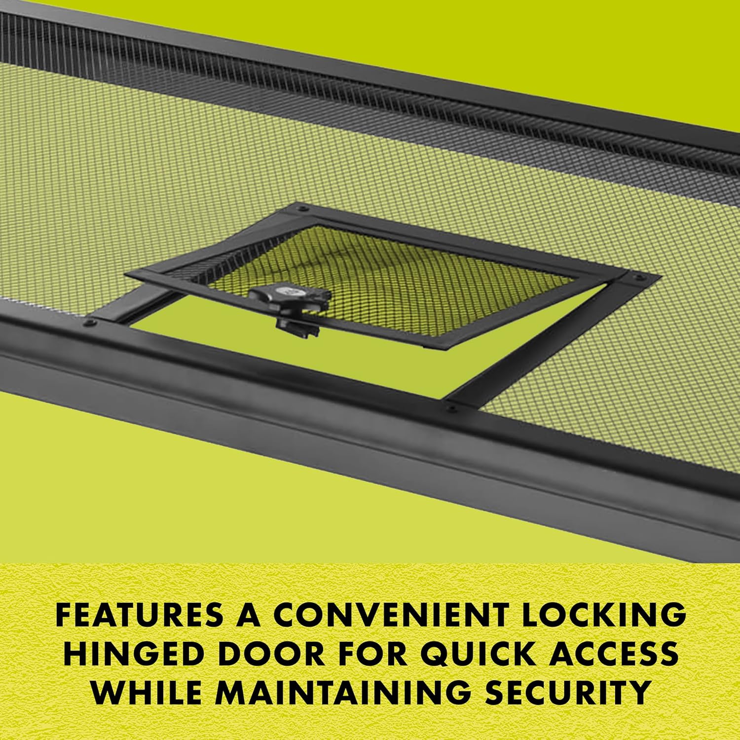 Zilla Pet Reptile Terrarium Fresh Air Screen Cover with Hinged Door 20" x 10" - Happypetzone.online - Image 5